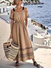 Load image into Gallery viewer, Women'S Loose Striped Print Dress