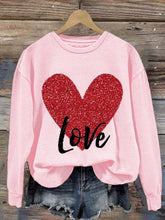 Load image into Gallery viewer, Women's Valentine's Day Printed Long Sleeve Sweatshirt