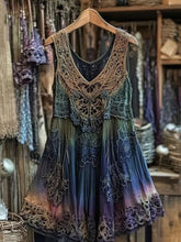 Load image into Gallery viewer, Vintage Viking Gradient Tribal Pattern Comfy Tank Top