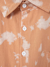 Load image into Gallery viewer, Men's Summer Cotton Tie Dye Lapel Short Sleeve Shirt
