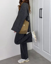 Load image into Gallery viewer, Casual Crewneck Sweater &amp; Pants Two-piece Set