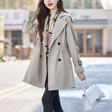 Load image into Gallery viewer, Women's Slimming Mid-Length Reversible Trench Coat