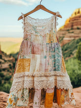 Load image into Gallery viewer, Women's Vintage Floral Lace Patch Comfort Dress 24c4