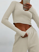 Load image into Gallery viewer, Fashion Casual Solid Color Slacks &amp; Slim Knit Two-Piece Set