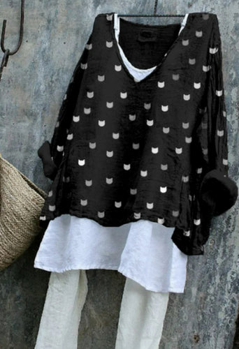 Women's Casual Print Long Sleeve Dress