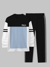 Load image into Gallery viewer, Men's Simple Colorblock Round Neck Casual Sports Set 0117