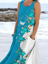 Load image into Gallery viewer, Women's Floral Resort Tank Top with Pockets