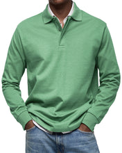 Load image into Gallery viewer, Men's Everyday Comfort Lapel Button Casual Long Sleeve POLO Shirt