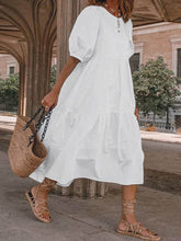 Load image into Gallery viewer, Women&#39;s Fashion Simple Casual Cotton Linen Bohemian Beach Dress Midi Skirt