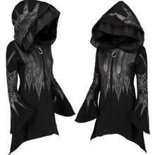 Load image into Gallery viewer, Punk Fashion Flare Sleeve Print Hoodie Coats