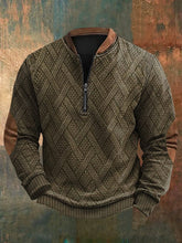 Load image into Gallery viewer, 🔥Buy 3 Get 10% Off🔥Men's Retro Western Print Zip-Up Sweatshirt
