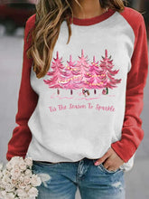Load image into Gallery viewer, Women's Christmas Tree Tis The Season to Sparkle Print Sweatshirt