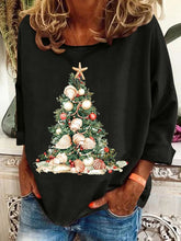 Load image into Gallery viewer, Women&#39;s Christmas Tree Print Casual Sweatshirt