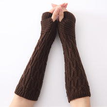 Load image into Gallery viewer, Fingerless Knitted Arm Gloves