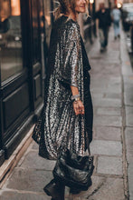 Load image into Gallery viewer, Disco Glamour Sequin Bell Sleeve Kimono