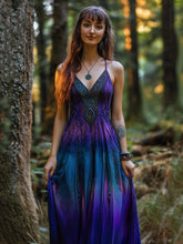 Load image into Gallery viewer, Vintage Celtic Knot Gradient Art Sling Dress