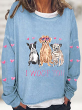 Load image into Gallery viewer, Women's Valentine's Day Print Long Sleeve Sweatshirt