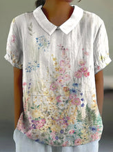 Load image into Gallery viewer, Women&#39;s Floral Art Short Sleeve Top