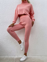 Load image into Gallery viewer, High-neck short casual two-piece set
