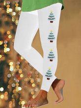 Load image into Gallery viewer, Women's Cute Christmas Tree Print Leggings