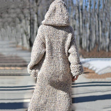 Load image into Gallery viewer, Wearshes Chunky Knit Long Hooded Cardigan