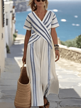 Load image into Gallery viewer, Women'S Loose Striped Print Dress