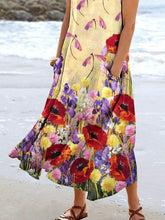 Load image into Gallery viewer, Women's Floral Resort Tank Top with Pockets