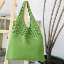 Load image into Gallery viewer, Retro Hollow Hand-Held Shoulder Knitted Wool Bag