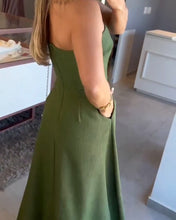 Load image into Gallery viewer, Elegant Solid Color Strapless Dress