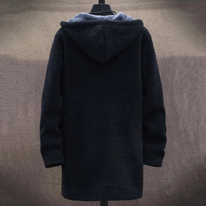 Men'S Plush Thick Knitted Sweater Coat Cardigan