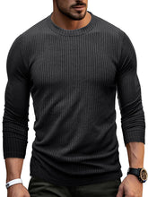 Load image into Gallery viewer, Men's Striped Round Neck Simple T-shirt