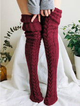 Load image into Gallery viewer, Soft Warm Over Knee Extra Long Knitted Socks