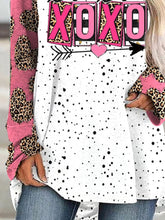 Load image into Gallery viewer, Women's Valentine's Day XOXO Printed Crew Neck T-Shirt