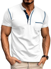 Load image into Gallery viewer, Men's Fashion Cotton Short Sleeve Polo Shirt