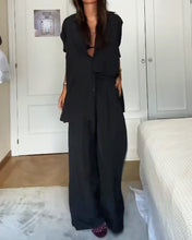 Load image into Gallery viewer, Fashion Solid Color Comfortable Shirt &amp; Pants Two-piece Set