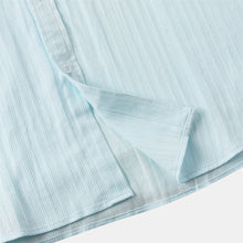 Load image into Gallery viewer, Men's Cotton And Linen High Quality Striped Pocket Short Sleeve Shirt