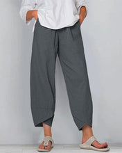 Load image into Gallery viewer, Solid Color Elastic Waist Casual Pants For Women