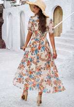 Load image into Gallery viewer, Floral Tummy-Covering Flattering Dress