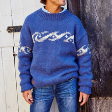 Load image into Gallery viewer, Vintage Mens Surf Jacquard Knit Sweater