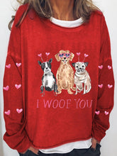Load image into Gallery viewer, Women's Valentine's Day Print Long Sleeve Sweatshirt