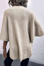 Load image into Gallery viewer, Solid Color Fur Ball Casual Knitted Shawl Cardigan