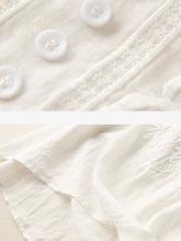 Load image into Gallery viewer, Women's Cotton Linen Embroidered Loose Casual T-Shirt