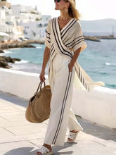 Load image into Gallery viewer, Women'S Loose Striped Wide Leg Pants Suit