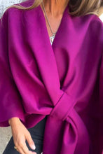 Load image into Gallery viewer, Solid Color Loose V-neck Shawl Cape Jacket