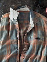 Load image into Gallery viewer, Contrast Tie-Dye Plaid Shirt