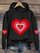 Load image into Gallery viewer, Women's Valentine's Day Heart Print Casual Sweatshirt