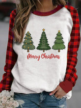 Load image into Gallery viewer, Women&#39;s Christmas Tree Print Casual Sweatshirt