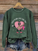 Load image into Gallery viewer, Only Heart Eyes For You Valentines Candy Heart Stanley Tumbler Belt Bag Print Casual Sweatshirt