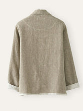 Load image into Gallery viewer, Women's Casual Cotton And Linen Pocket Shirt