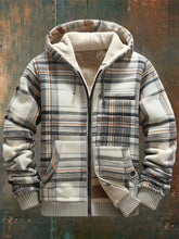 Load image into Gallery viewer, Men's Autumn &amp; Winter Outdoor Casual Checked Hooded Jacket